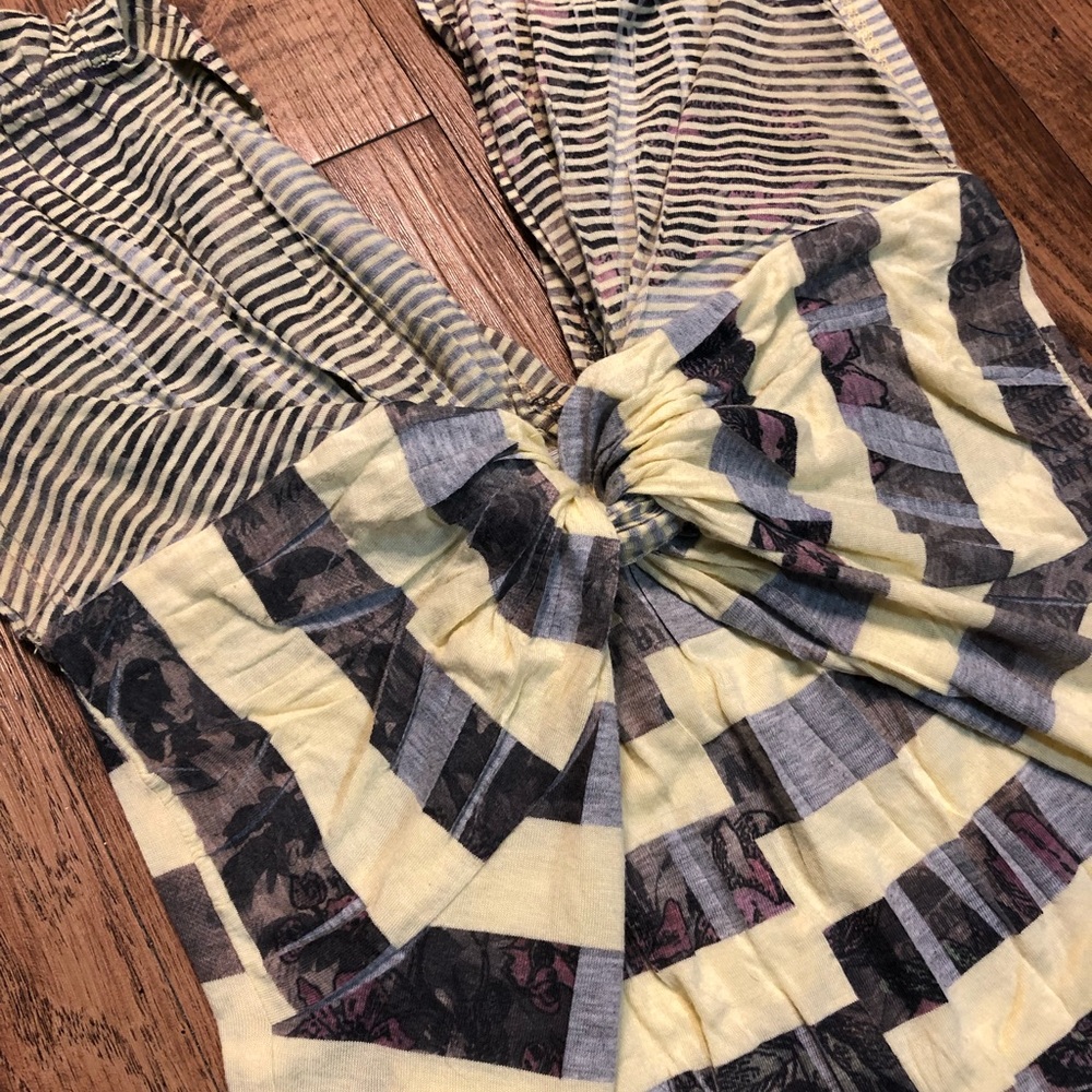 yellow striped shirt
